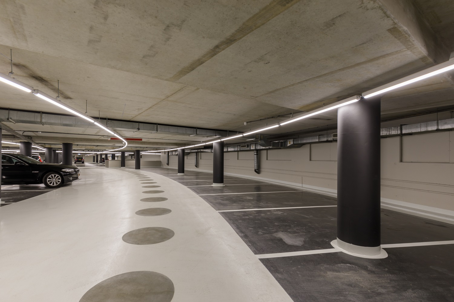 Parkeergarage NIBC ledverlichting